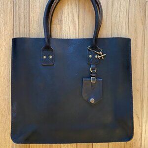Billy Kirk Black Leather Tote